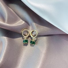 Серьги-подвески в форме куба с хрусталем 1 пара Shein