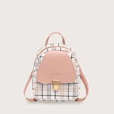 многоцветный Клетка Повседневный Рюкзак Shein