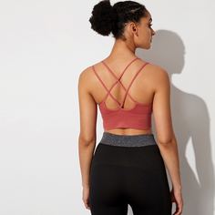 Однотонный спортивный бюстгальтер Shein