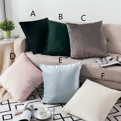 Однотонный чехол подушки без наполнителя 1шт Shein