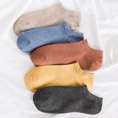 Однотонные носки 5шт Shein