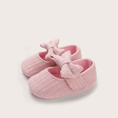 Балетки на липучке с бантом для девочек Shein