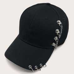 Мужская бейсболка с металлическим декором Shein