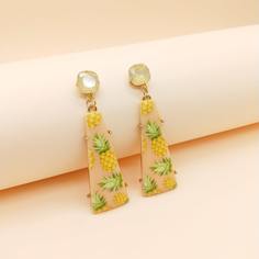 Серьги-подвески с фруктовым узором 1 пара Shein