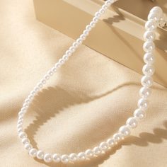 Чокер из искусственного жемчуга 1шт Shein