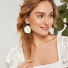 Цветочные серьги-подвески 1 пара Shein