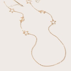 Цепочка для очков с декором луны и звезды Shein