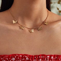 1шт ожерелье с бабочкой Shein