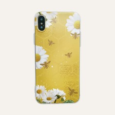 Чехол для iPhone с принтом ромашки Shein