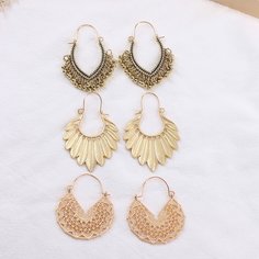 3 пары серьги с бахромой Shein
