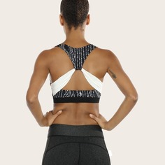 Спортивный бюстгальтер с принтом Shein