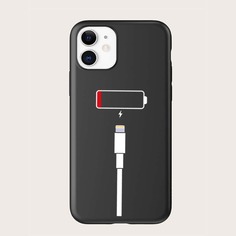 Чехол для iPhone с оригинальным принтом Shein
