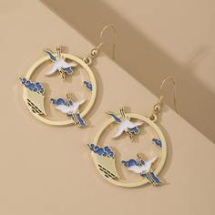 Серьги-подвески в форме птицы Shein