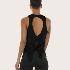 Асимметиричный спортивный топ с разрезом Shein