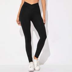 Однотонные леггинсы Shein