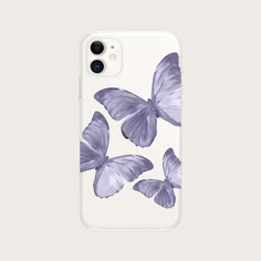 Чехол для iPhone с принтом бабочки Shein
