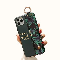Чехол для iPhone с лиственным принтом Shein