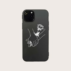 Чехол для iPhone с принтом руки Shein