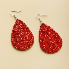 Серьги с каплями воды и блестками Shein