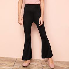 Расклешенные брюки для девочек Shein