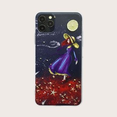 Чехол для iPhone с принтом Cartoon Girl Shein