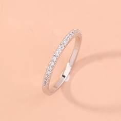 Кольцо с гравировкой из горного хрусталя Shein