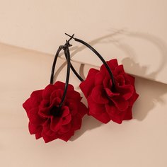 Серьги "Цветочная капля Shein
