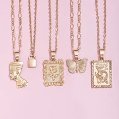 5шт ожерелье с бабочкой Shein