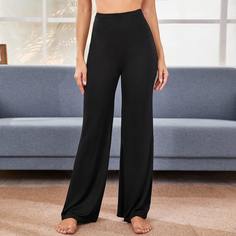 Однотонные широкие брюки Shein