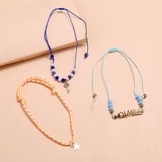 3шт браслет с подвеской Shein