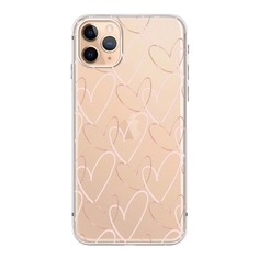 Чехол для iPhone с принтом сердца Shein