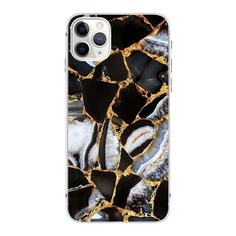 Чехол для iPhone с мраморным принтом Shein