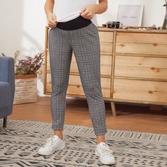 Maternity Брюки в клетку Shein