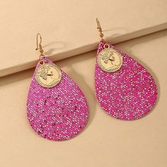 Серьги-подвески с декором монеты Shein