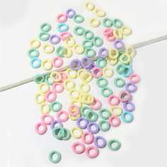 Разноцветная резинка для волос 100шт Shein