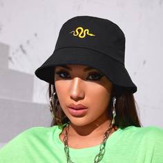 Шляпа с вышивкой змеевика Shein