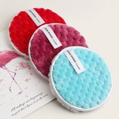 3шт пуховка для снятия макияжа Shein