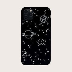 Чехол для iPhone с графическим принтом 1шт Shein