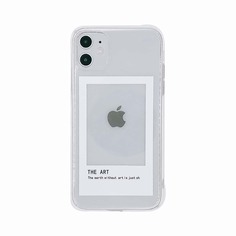 1шт чехол для iPhone с текстовым принтом Shein