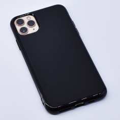 1шт однотонный чехол для iPhone Shein