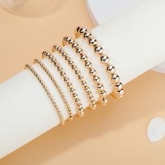 6шт браслет из бусин Shein
