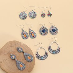 6 пар серьги-подвески Shein