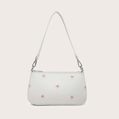 Сумка-багет с вышивкой Shein