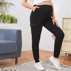 Спортивные брюки для беременных с карманом Shein