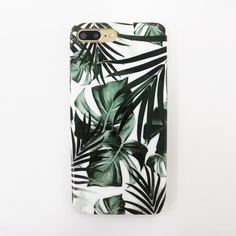 1шт чехол для iPhone с принтом листа Shein