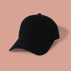 Мужская однотонная бейсболка Shein