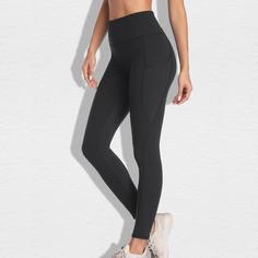 Однотонные спортивные леггинсы Shein
