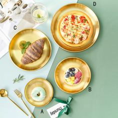 Закусочная тарелка из нержавеющей стали 1шт Shein