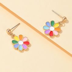 Серьги-подвески с цветками Shein