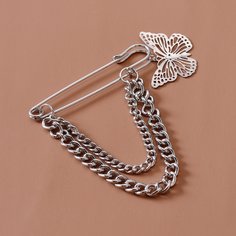 Браслет с декором цепи и бабочки Shein